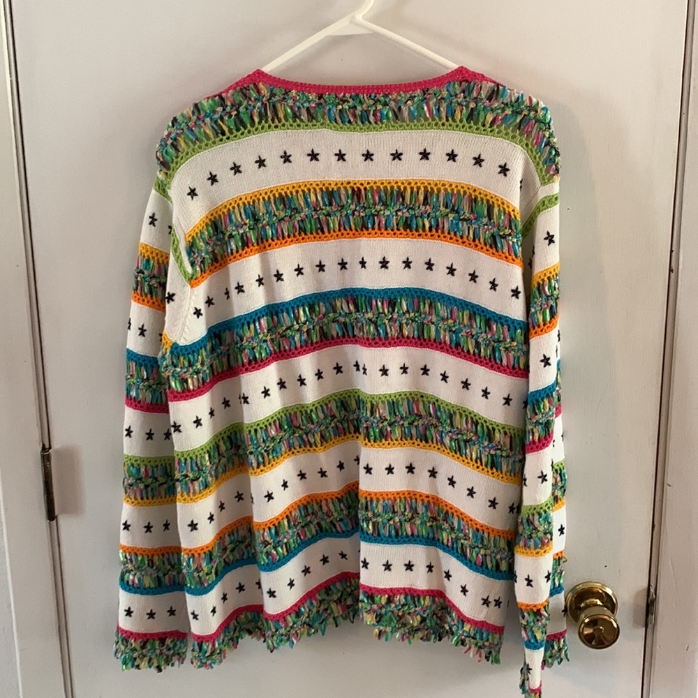 Design Option Colorful Button Front Cardigan With… - image 7
